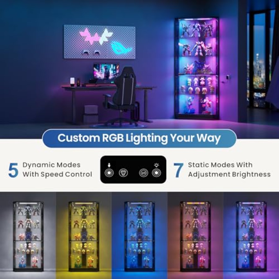 Vitrine d'angle avec éclairage - Display Case Acrylic avis et prix